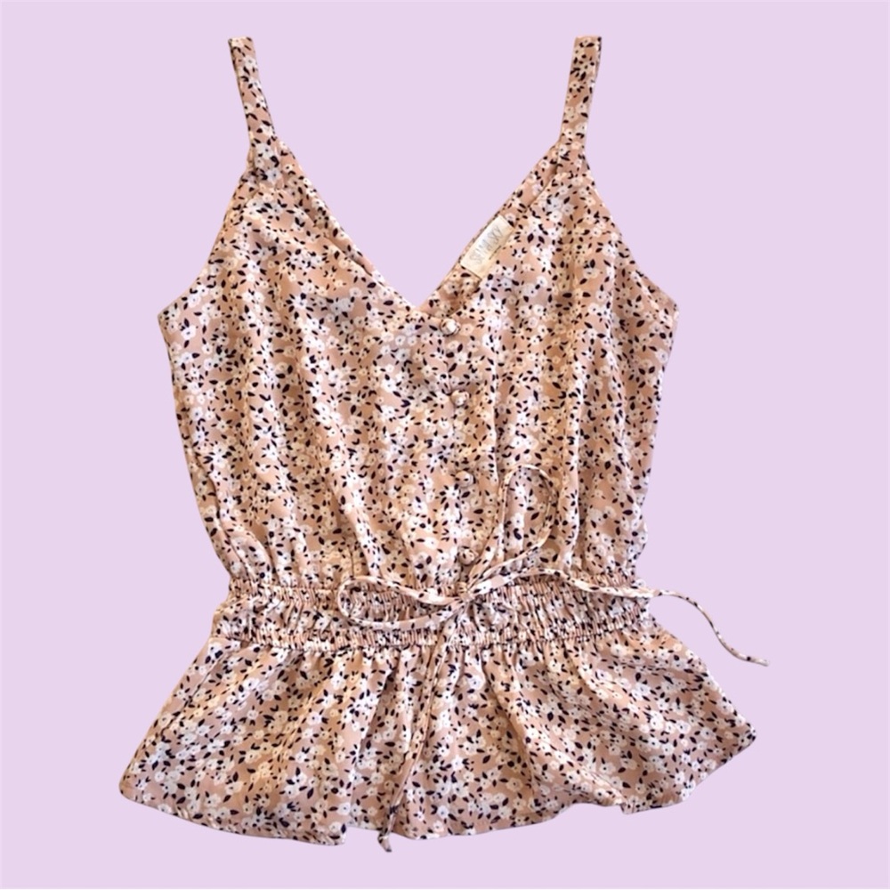 Sienna Sky floral babydoll top